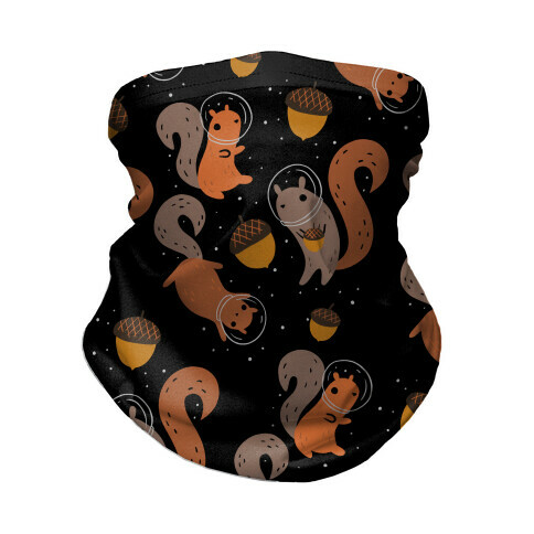 Squirrels In Space Neck Gaiter