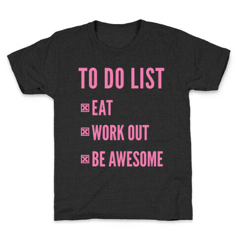 To Do List Kids T-Shirt