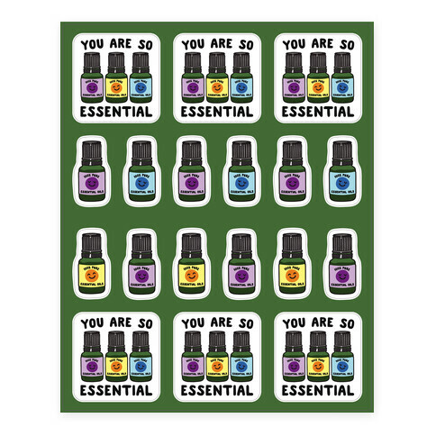 You Are So Essential Stickers and Decal Sheet