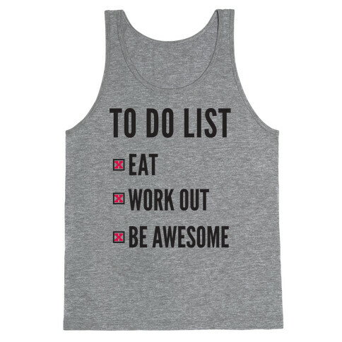 To Do List Tank Top