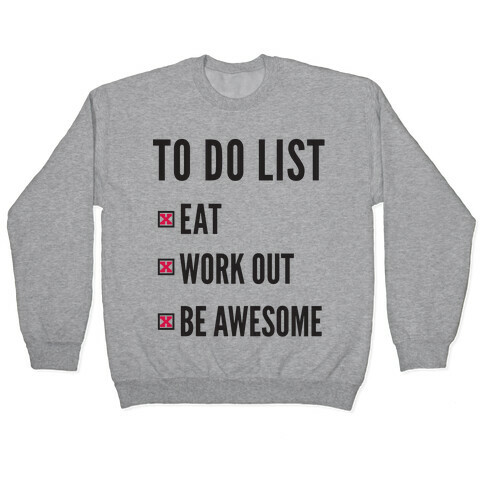To Do List Pullover