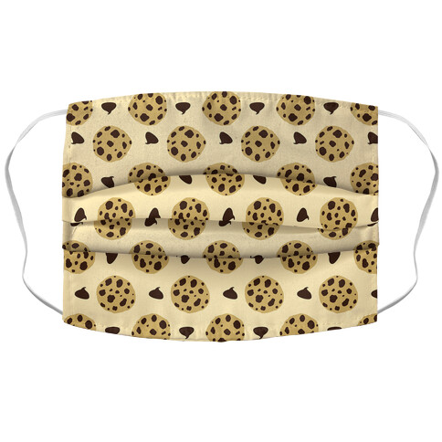 Chocolate Chip Cookies Pattern Accordion Face Mask