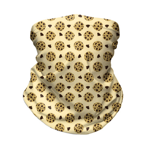 Chocolate Chip Cookies Pattern Neck Gaiter