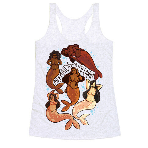 Mermaids of Melanin Racerback Tank Top