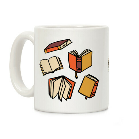 Book Reading Pattern Coffee Mug