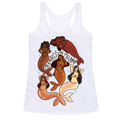 SFW Mermaids of Melanin Racerback Tank Top