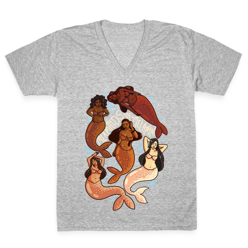 SFW Mermaids of Melanin V-Neck Tee Shirt