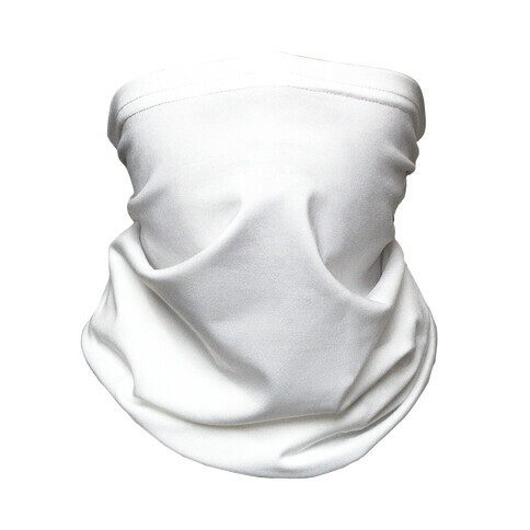 Plain White Neck Gaiter