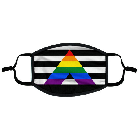 Ally Pride Flag Flat Face Mask