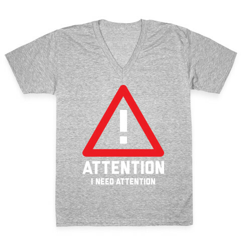 Attention V-Neck Tee Shirt