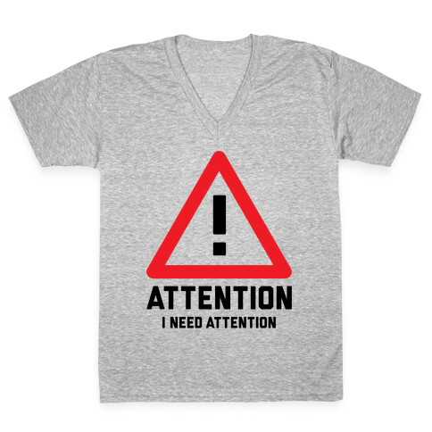 Attention V-Neck Tee Shirt