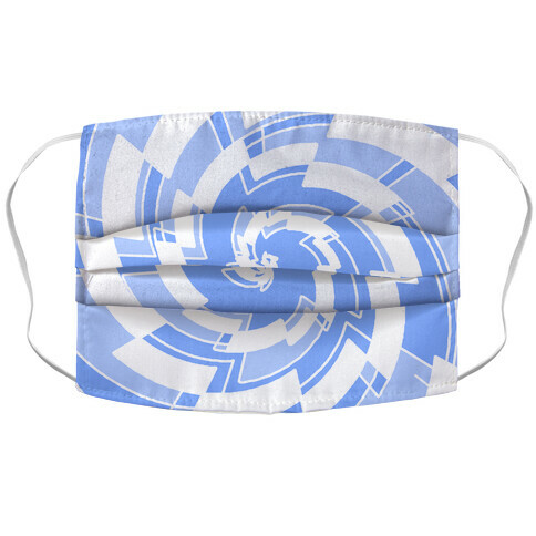 Abstract Saw Pattern Accordion Face Mask