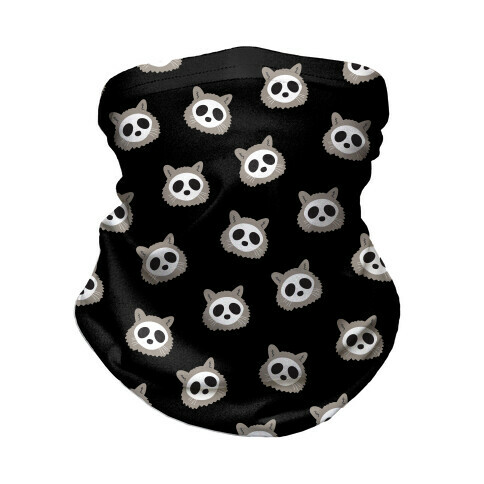 Raccoon Skull Pattern Neck Gaiter