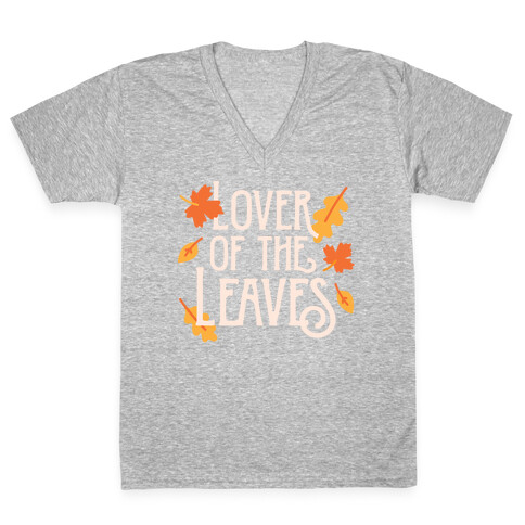 Lover of the Leaves Autumn V-Neck Tee Shirt