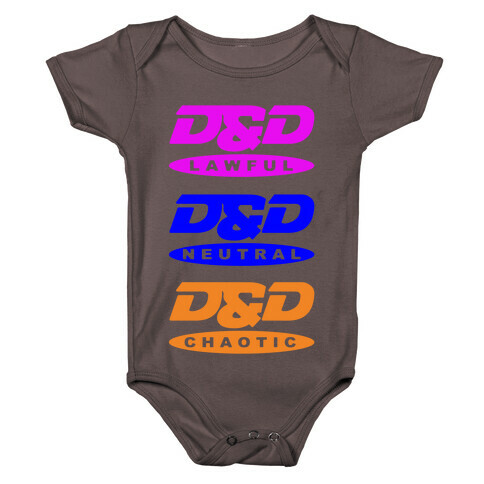 Dungeons and Dragons DVD Logo Parody White Print Baby One-Piece