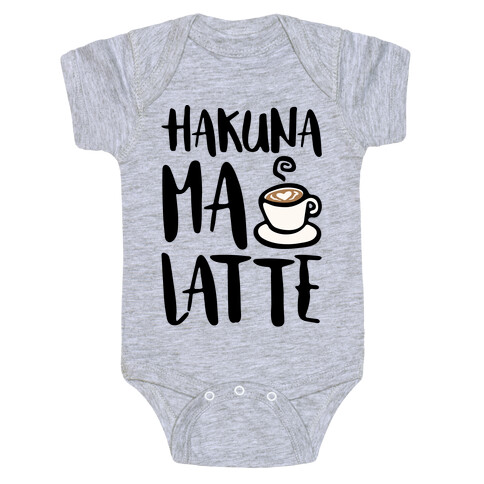 Hakuna Ma Latte Parody Baby One-Piece