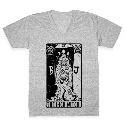 The High Witch Tarot V-Neck Tee Shirt