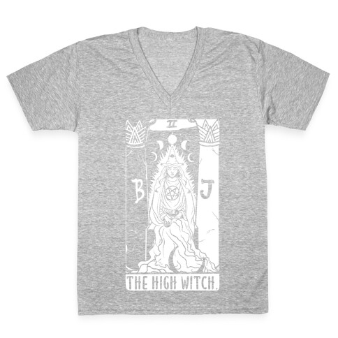 The High Witch Tarot V-Neck Tee Shirt