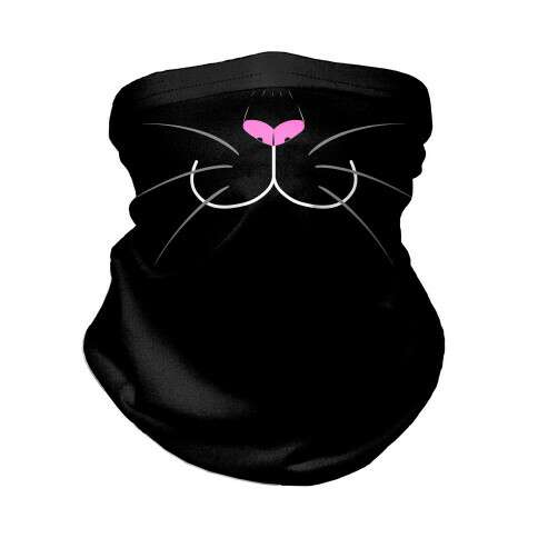 Black Cat Mouth  Neck Gaiter