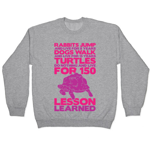 Turtles Do Nothing And Live For 150 Years Pullover