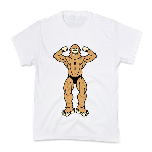 Buff cryptids: Bigfoot Kids T-Shirt