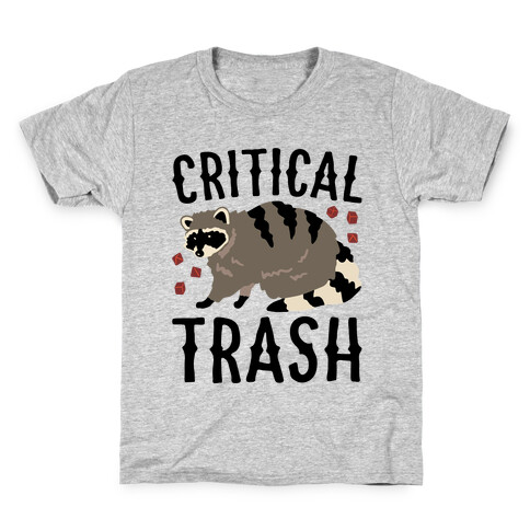 Critical Trash Raccoon Parody Kids T-Shirt