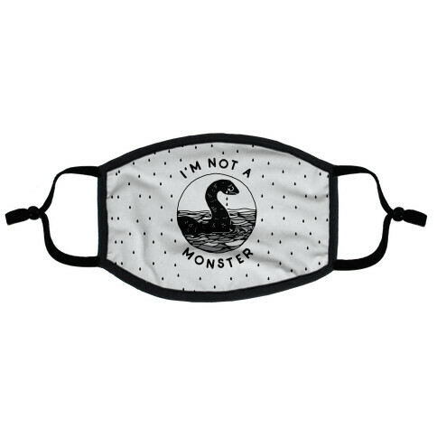 I'm Not a Monster (Nessy)  Flat Face Mask