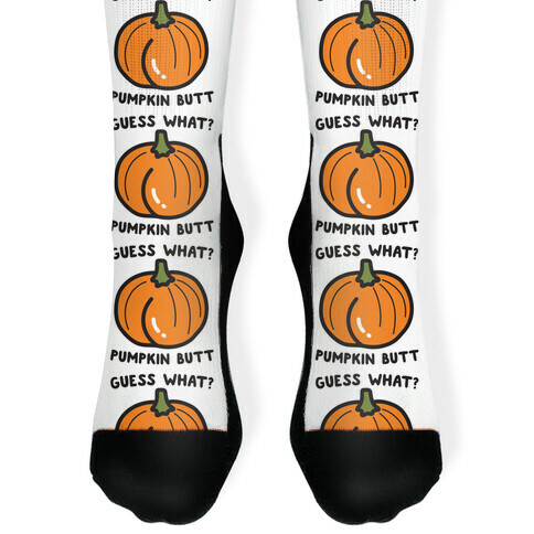 Guess What? Pumpkin Butt Sock