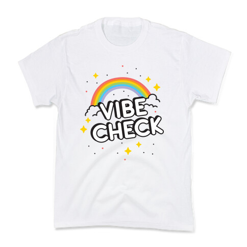 Vibe Check Rainbow Kids T-Shirt