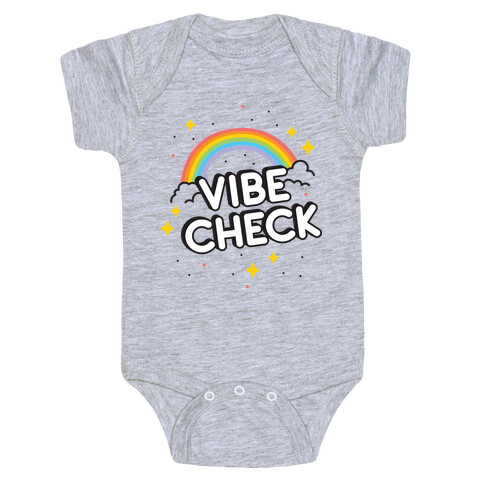 Vibe Check Rainbow Baby One-Piece
