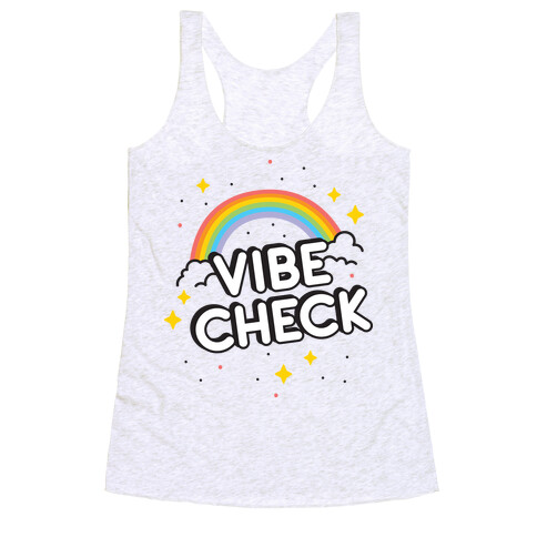 Vibe Check Rainbow Racerback Tank Top