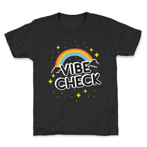 Vibe Check Rainbow Kids T-Shirt