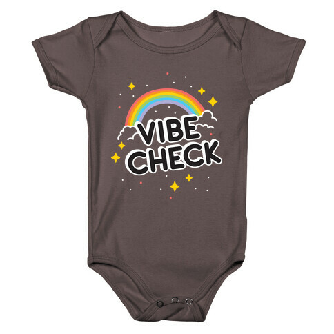 Vibe Check Rainbow Baby One-Piece
