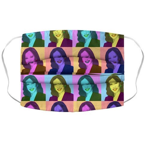 Pop Art Kamala Accordion Face Mask