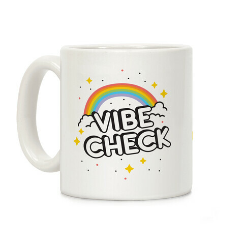 Vibe Check Rainbow Coffee Mug