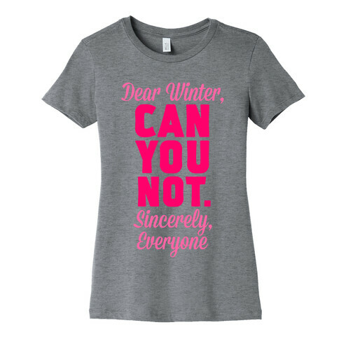 Dear Winter Womens T-Shirt