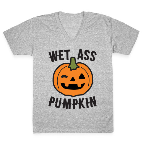 WAP Wet Ass Pumpkin V-Neck Tee Shirt