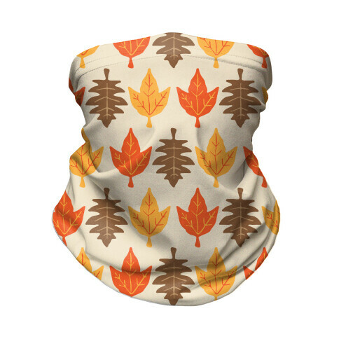 Autumn Leaves Pattern Neck Gaiter