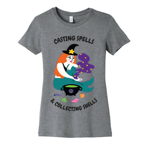 Casting Spells & Collecting Seashells Womens T-Shirt