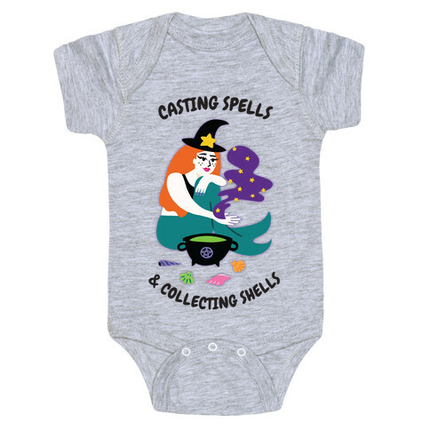 Casting Spells & Collecting Seashells Baby One-Piece