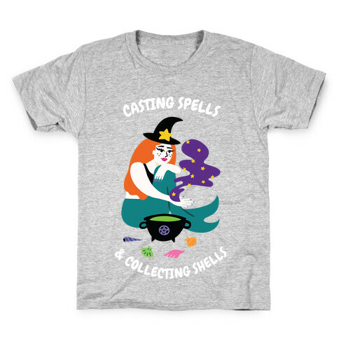 Casting Spells & Collecting Seashells Kids T-Shirt