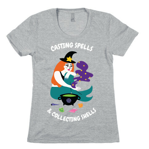 Casting Spells & Collecting Seashells Womens T-Shirt