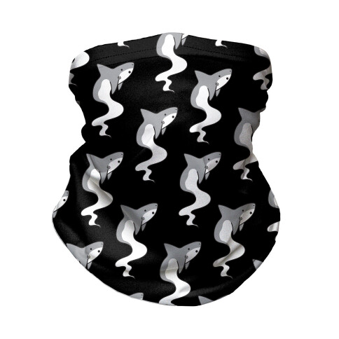 Ghost Shark Pattern Neck Gaiter