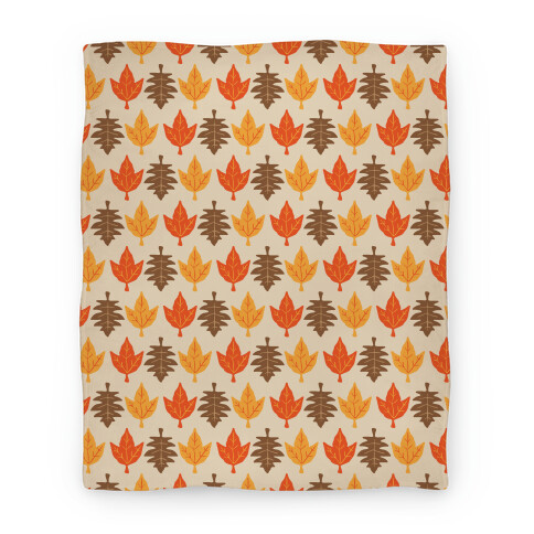 Autumn Leaves Pattern Blanket