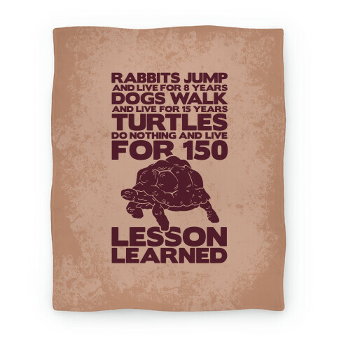 Turtles Do Nothing And Live For 150 Years Blanket (Earth) Blanket