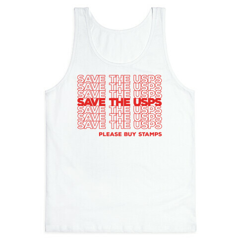 Save The USPS Thank You Bag Style Tank Top