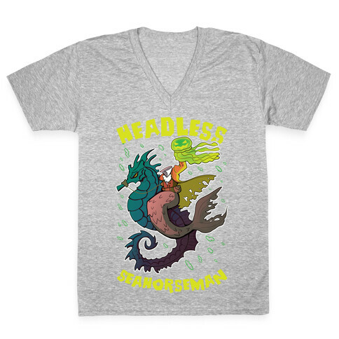 Headless Seahorseman V-Neck Tee Shirt