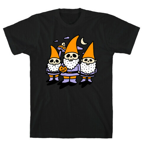 Happy Hall-Gnome-Ween (Halloween Gnomes) T-Shirt
