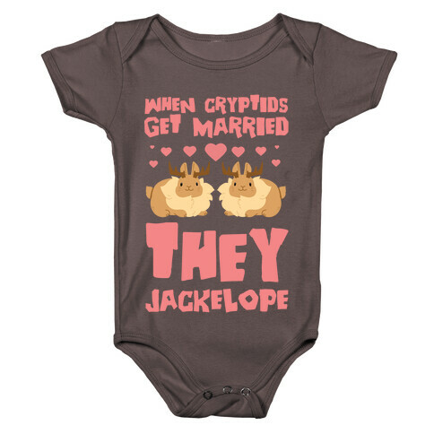 When Cryptids Get Married They Jackelope Baby One-Piece