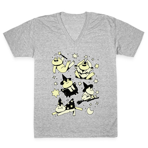 Magic Frogs V-Neck Tee Shirt